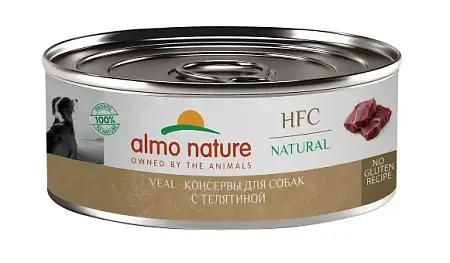 Купить almo nature (hfc, natural, veal) Консервы для собак и щенков с телятиной 