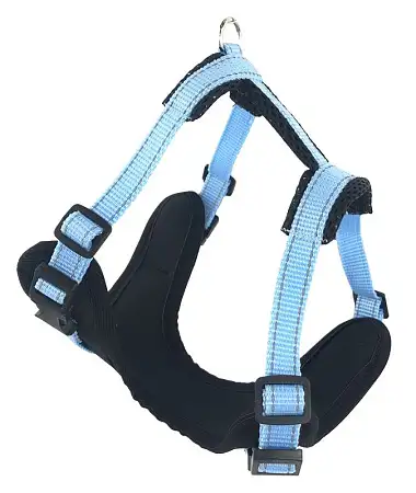 Купить zooexpress fresh line шлейка для собак, голубая