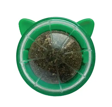 Деревенские лакомства игрушка-лакомство для кошки "мятный шар» на подставке