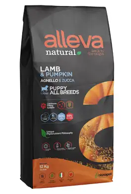 Alleva Natural Puppy Lamb And Pumpkin All Breeds сухой корм для щенков всех пород с ягненком и тыквой